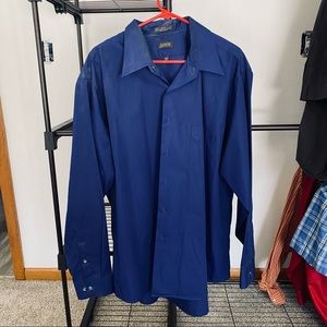 Arrow cobalt blue button down dress shirt